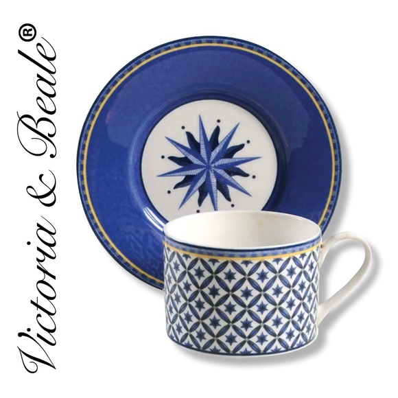 VICTORIA & BEALE 'Williamsburg' Flat Cup & Saucer Set - Picture 5 of 9